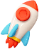 illustration 3D de fusée